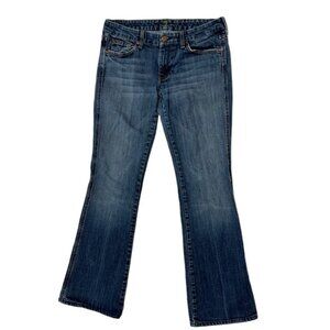 7 Seven For All Mankind Women's A Pocket Flare Jeans Stretch Low Rise 29x30